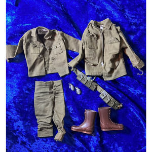 Vintage GI Joe Uniform Shirt Pants Boots Jacket Ammo Belt